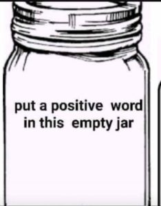 positive words jar